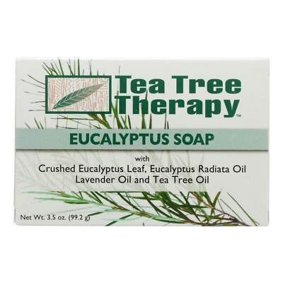 Tea Tree Therapy Eucalyptus Soap Vegetable Base - 3.5 oz (Pack of 3)