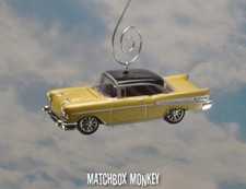 Custom 1/64 '57 Chevy Bel Air Christmas Ornament Chevrolet Adorno Muscle 50's