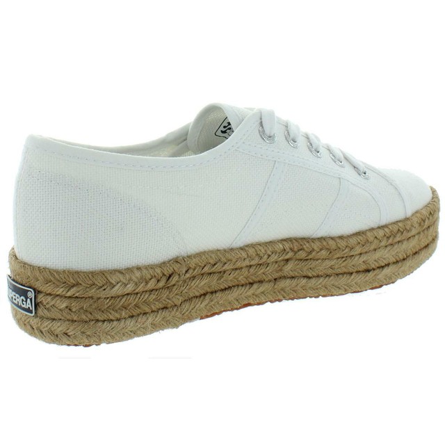 Superga Womens 2730 COTROPEW White Platform SNEAKERS 8 Medium (b M) BHFO  5756 for sale online | eBay