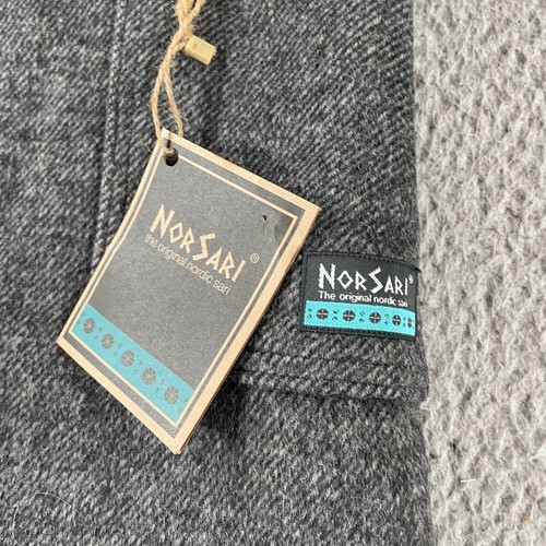 NorSari Charcoal Supersoft Womens Wool Wearable Blanket Wrap Skirt Gray NEW NWT - Picture 4 of 13