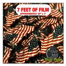 Hydrographic film We The People Flag  hydro dipping 7' x 20" hydro dip US