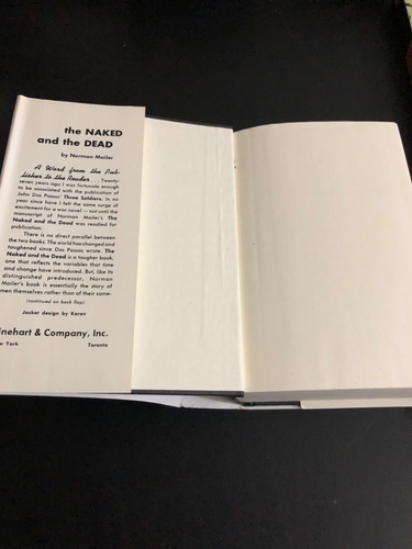 The Naked and the Dead Norman Mailer Book Club Edition Of First Edition - Picture 4 of 12