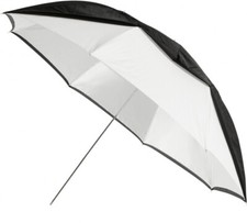 Westcott Optical White Satin 60 Convertible Umbrella Removable Cover Black 