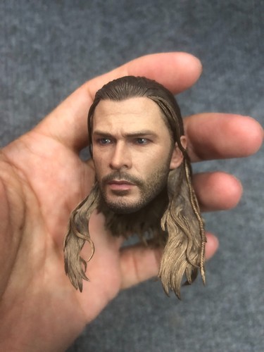 1/6 Hot Toys MMS656 Thor Love & Thunder Thor Head Sculpt for Action Figure - Picture 4 of 8