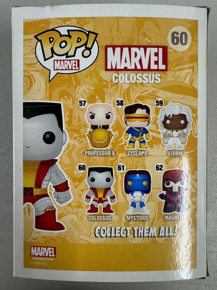 Colossus 60 ~ Marvel: X-Men ~ Vinilo Funko Pop ~ Firmado por Stefan Kapicic + P/PRO Foto 3 de 4