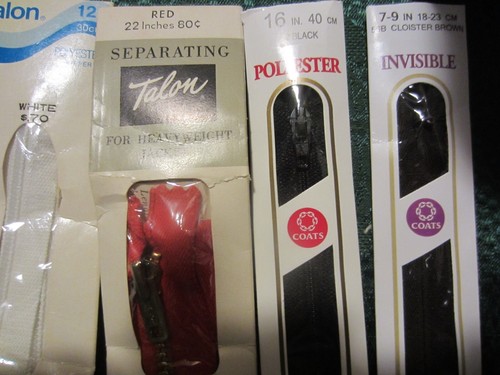 15-MULTI SIZES, COLORS & MATERIAL- ALL PURPOSE CLOTHING ZIPPERS - Picture 9 of 13