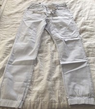 NWT Victorious Men's Jogger Drop Crotch Twill Pants JG804 Medium White