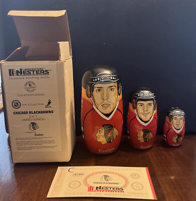 Bell Kalder 2004 Chicago Blackhawks NHL Hockey Arnason Bell Calder Nesters Nesting ...