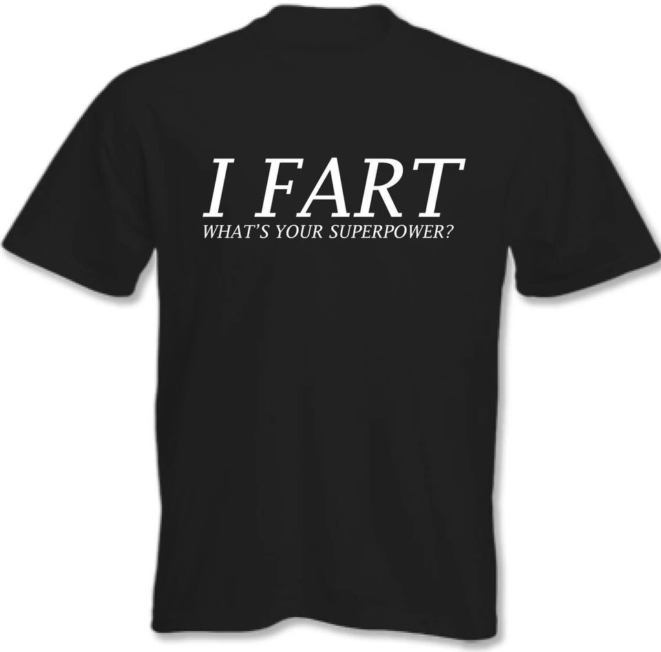 Furzendes Maglietta I Furz What's Your Superpower Herren Lustig T-Shirt - Bild 1 von 1