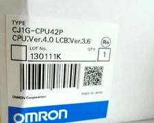 NEW Omron CJ1G-CPU42P Control Logic CPU42 w/ Process, 64k Words DIN Rail