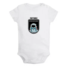 Future Planet Space Explorer Baby Bodysuit Newborn Romper Infant Jumpsuit Outfit
