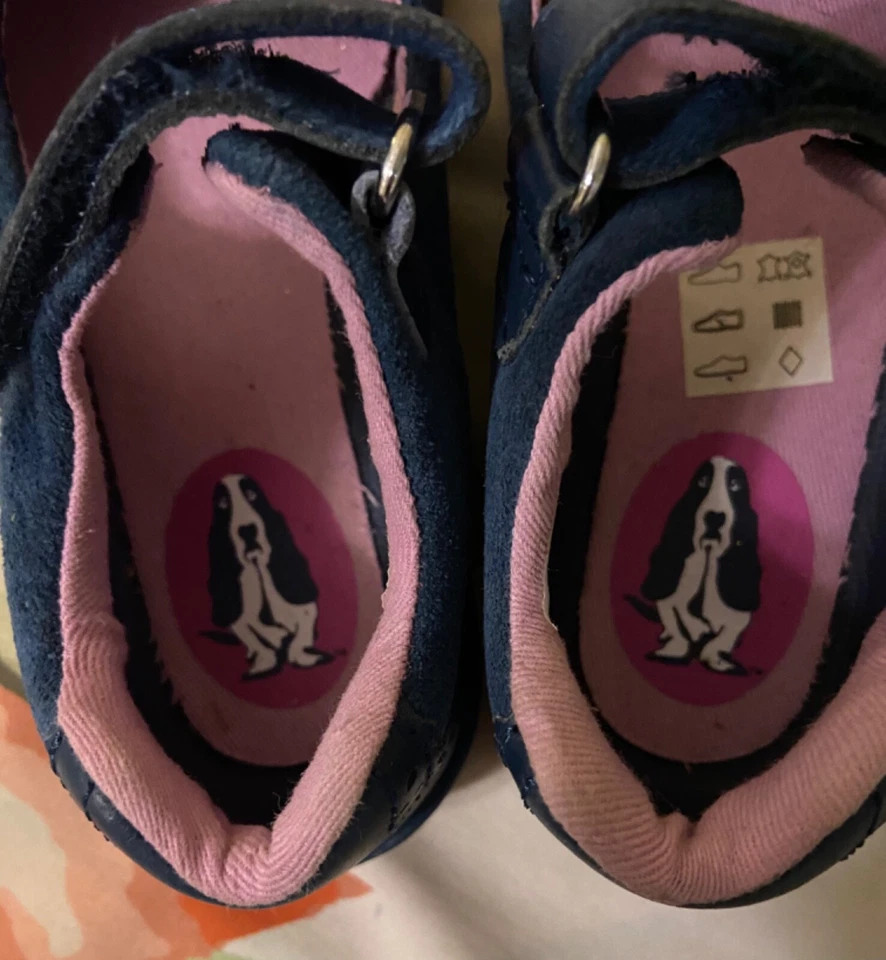 Zapatos Hush Puppies Bella Azul Marino Mary Jane Niña Pequeña Talla 9.5W Foto 4 de 4