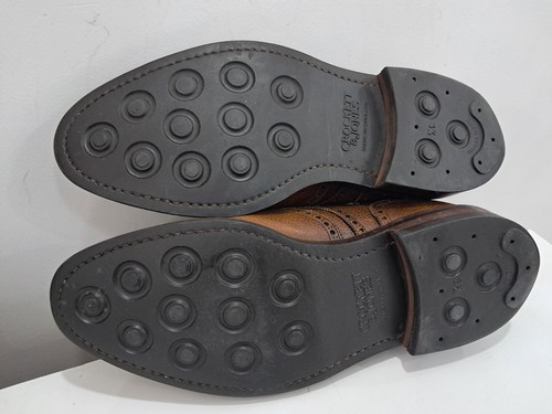 Crockett & Jones Brown Leather Derby Wingtip Pembroke Shoes Men's Size UK 7 US 8 - Picture 12 of 13