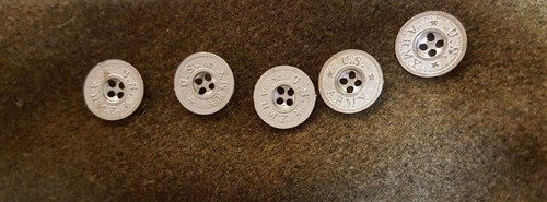 Repro WWI US Army breeches/ Pants Button Set(5) - Picture 2 of 3
