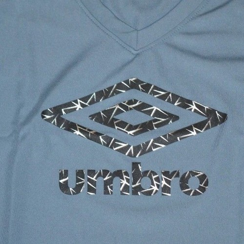 Umbro Logo Style Performance Top Ladies Gray Athletic Shirt Tee Authentic - Picture 2 of 2