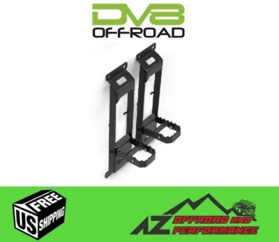 DV8 Offroad Front or Rear Hinge Mounted Door Steps for Jeep Wrangler JL / JLU