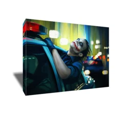 HEATH LEDGER The Joker Canvas Joy Ride Poster Photo Painting on CANVAS Wall Art