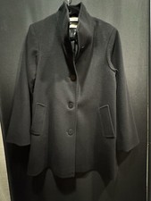Fleurette Ing Loro Piana Women’s 100% Wool Black Coat Size 6