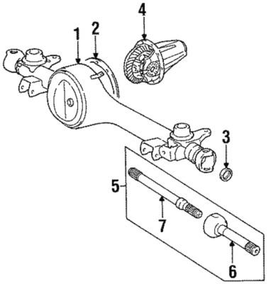 Genuine Lexus LX450 Toyota Land Cruiser Axle Housing Oil Seal