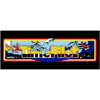 Time Pilot Arcade Marquee High Quality Translite 7.25'' x 23.625''