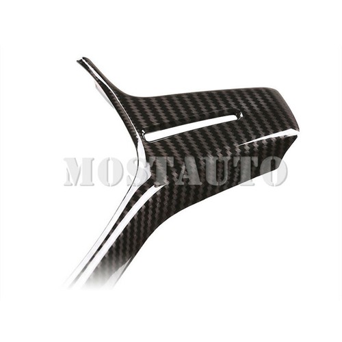 Para Benz C Class W204 Carbon Style Steering Wheel Frame Trim Cover 2011-2013 - Imagen 4 de 10