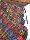 NewApron Made in Guatemala Cotton w/2+ zip pockets; tie; Multicolor w/ embroidry — photo 3