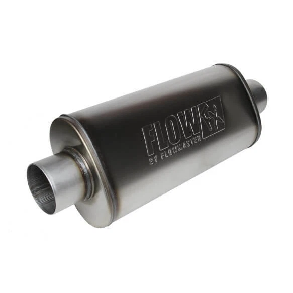 Silenciador de acero inoxidable Flowmaster FlowFX de 3,5" de entrada/salida para coches de gasolina camiones y SUV Foto 3 de 3