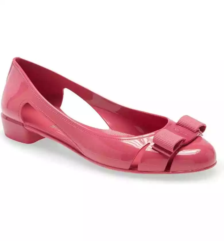 Jelly ballet sales flat ferragamo