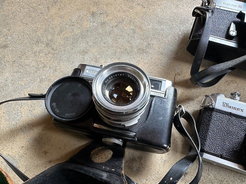 20 Vtg Rare Film SLR Camera Bodies Konica Minolta Yashica Kodak Polaroid Pentax+ - Picture 12 of 19
