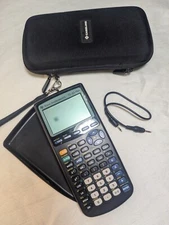 Texas Instruments TI-83 Plus Graphing Calculator W/Cover And Case Tested Works