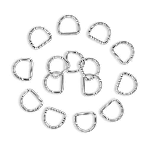 1 inch Metal D Ring Heavy Duty Stainless-Steel Dee Rings Welded Solid for Dog...