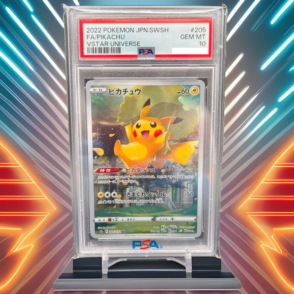 PSA 10 Pikachu AR 205/172 S12a VSTAR Universe Pokemon Card Japanese Nintendo