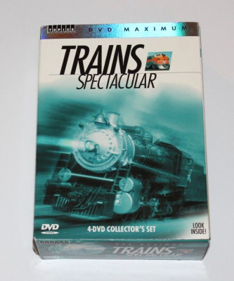 Trains Spectacular  4-DVD Collector's Set 2004 (Tropics Entertainment) Preowned