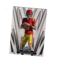 2024 Leaf Metal Football Silver Prismatic Malachi Nelson Base    Card 71