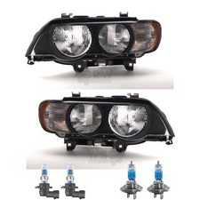 Scheinwerfer Set links rechts inkl. Premium Lampen für BMW X5 E53 mit LWR Motor