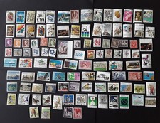 100 AUSTRALIAN STAMPS ALL DIFFERENT off paper 400 J as in photo