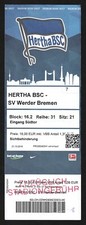 Ticket | 2016/17 | Hertha BSC Berlin - Werder Bremen | Bundesliga