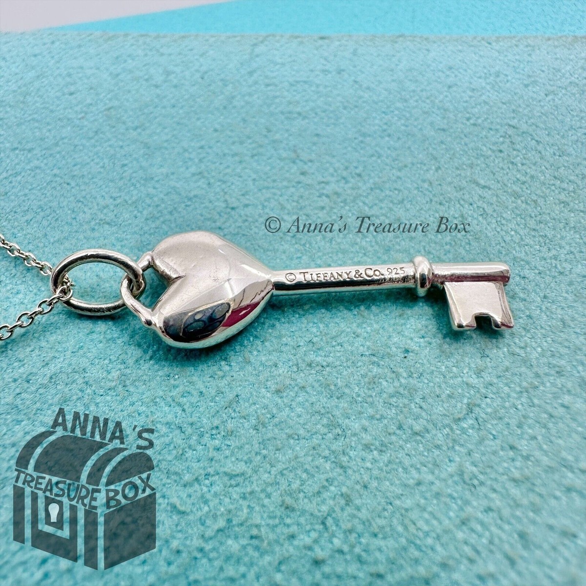 Tiffany & Co. 925 Silver Blue Enamel 