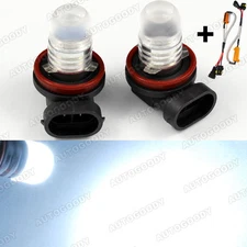 H11 White LED bulbs w/ Decoder for Fog Light / Driving Light