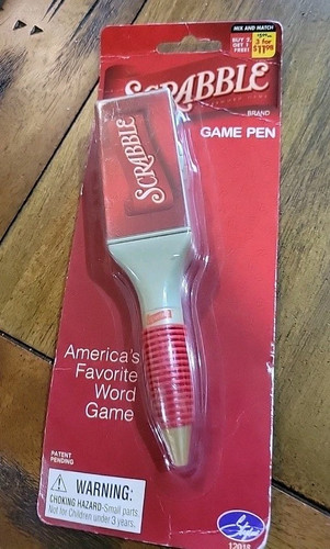 Vtg 2003 NEW Sealed SCRABBLE Word Game Pen RARE Collectible Hasbro Stylus - Picture 1 of 5