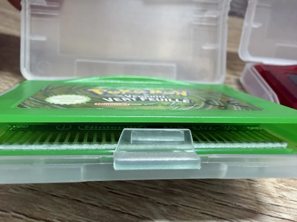 Gameboy Advanced GBA Pokemon Version Vert Feuille, Rubis, Saphir, Rouge Feu PAL - Image 2 of 2