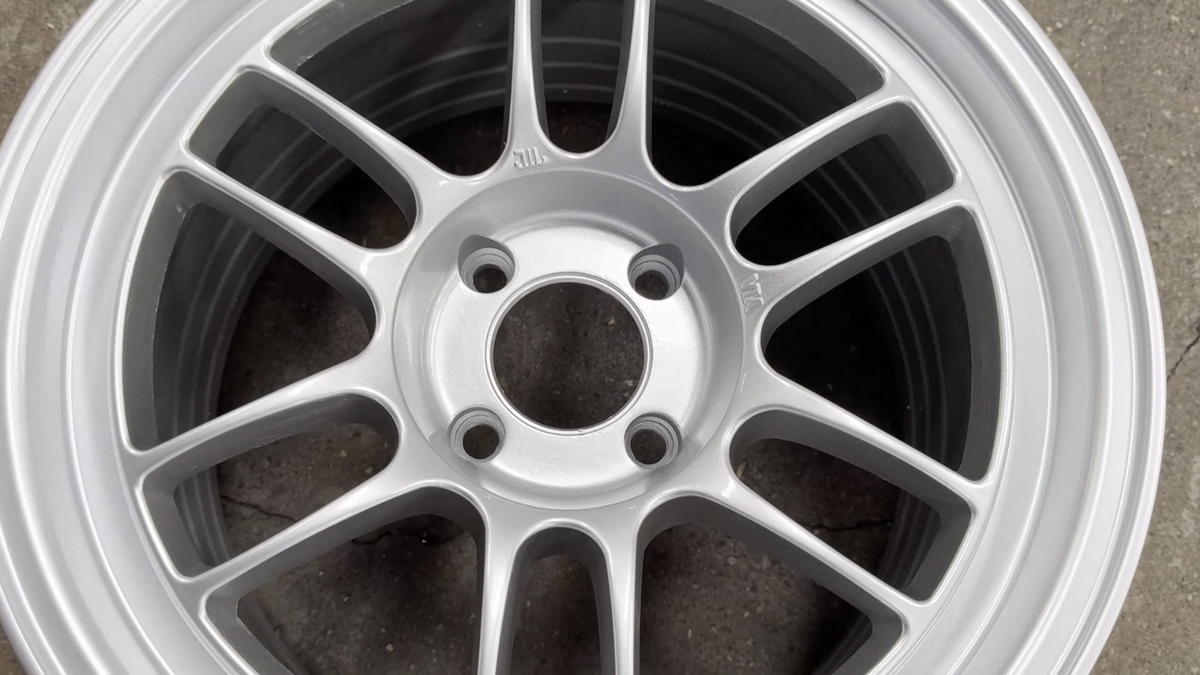 Used 15x8 Enkei RPF1 Design (4 wheel) Silver 4x100 fit Honda