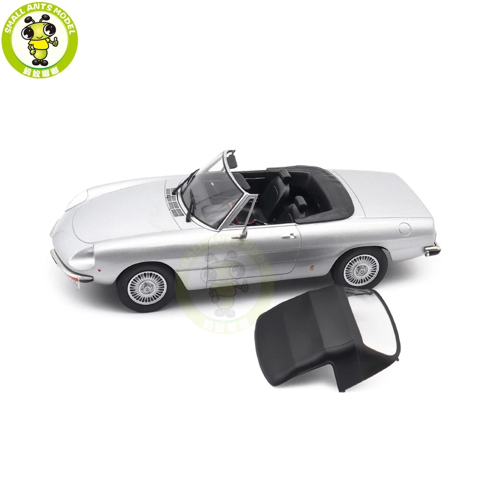 1/18 Alfa Romeo 2000 Spider 1978 Norev 187884 Silver Diecast Model Car Foto 2 de 4