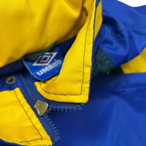 VTG 90s BRAZIL NATIONAL TEAM UMBRO PADDED JACKET SOCCER CBF SIZE M - 第 11/14 張圖片