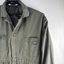 VTG Oshkosh Coveralls Union Made Sanforized Green Workwear Size 2XL