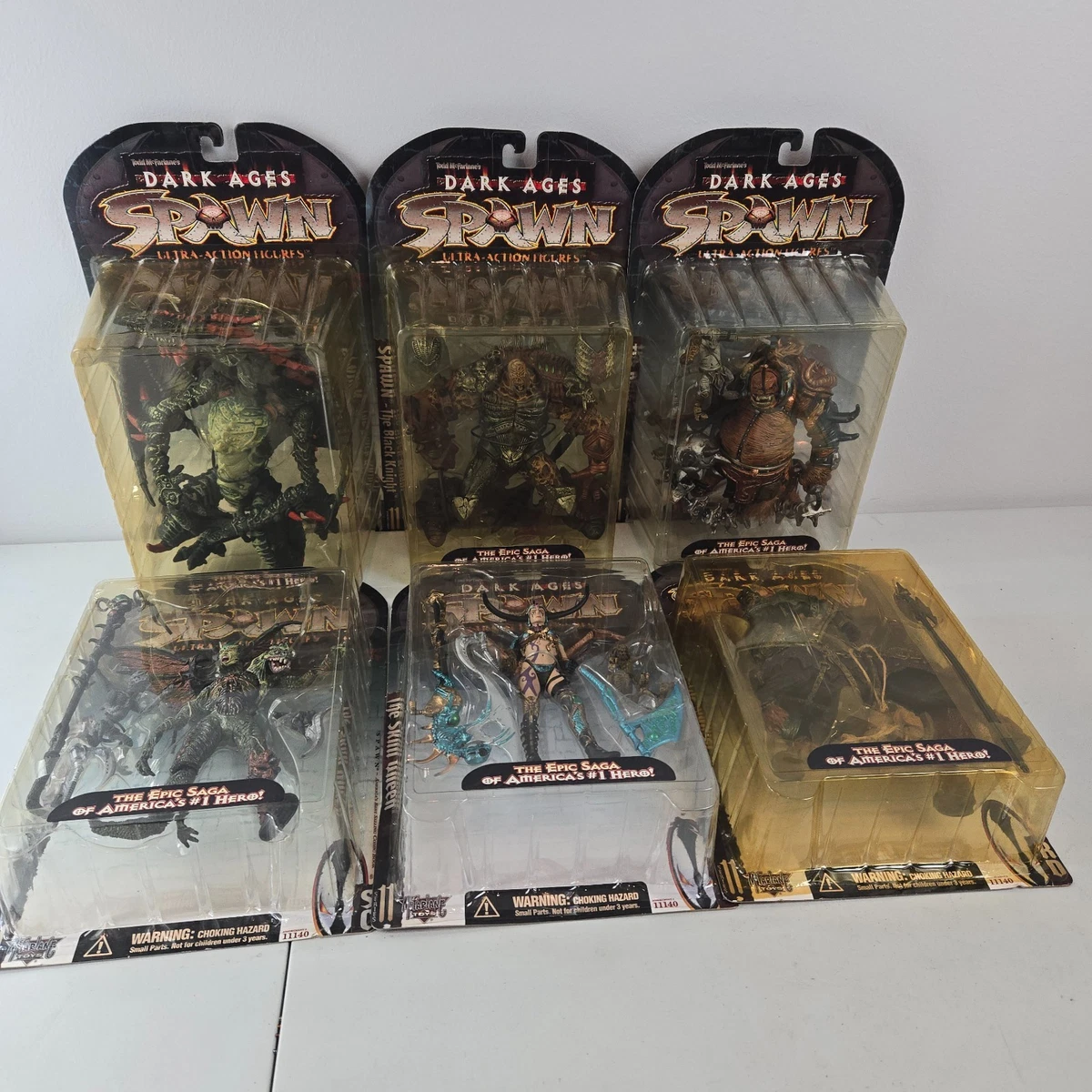 Set of 6 New Spawn Dark Ages Series 11 1998 McFarlane toys