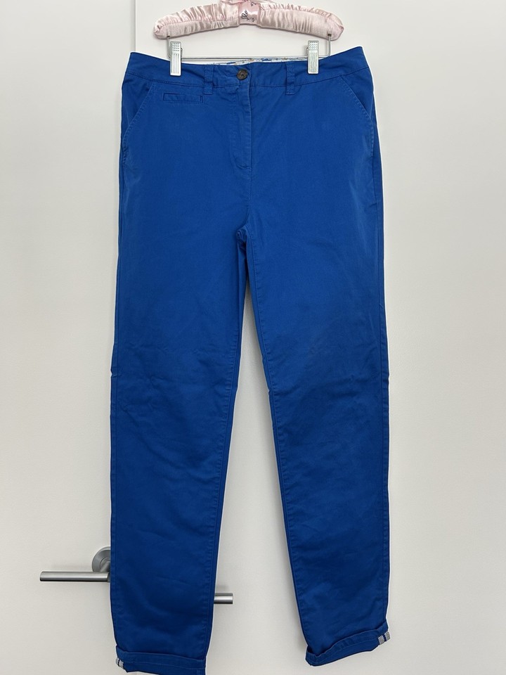 Jodhpur 38/aus12 Blue Cotton Stretch Chino Pants Summer Lightweight Tailored 