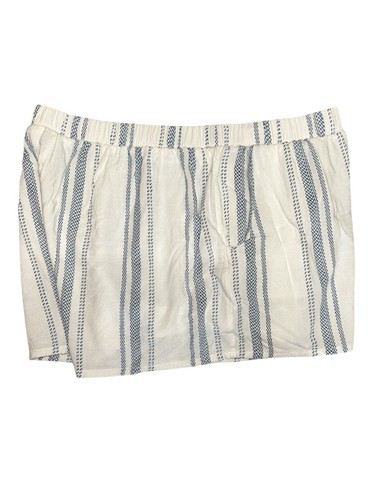 Primark Women’s White Striped Loungewear Shorts Size Large (14-16) - Picture 4 of 9