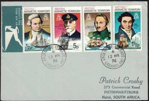 BRITISH ANTARCTIC TERRITORY, 1976 COVER, ARGENTINE ISLANDS, GRAHAM LAND.