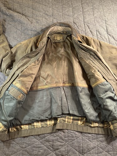 Forest Club By Rainforest Flannel Lined Jacket Men's Size XL Tan Coat Full Zip - Picture 11 of 12